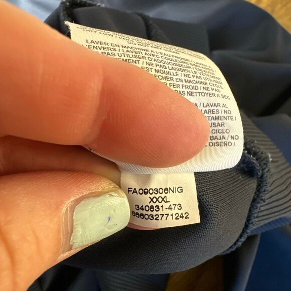 Nike Full Zip Jacket 3XL Mens Shacket Orange Blue Pockets Sweatshirt Workout - Picture 8 of 8